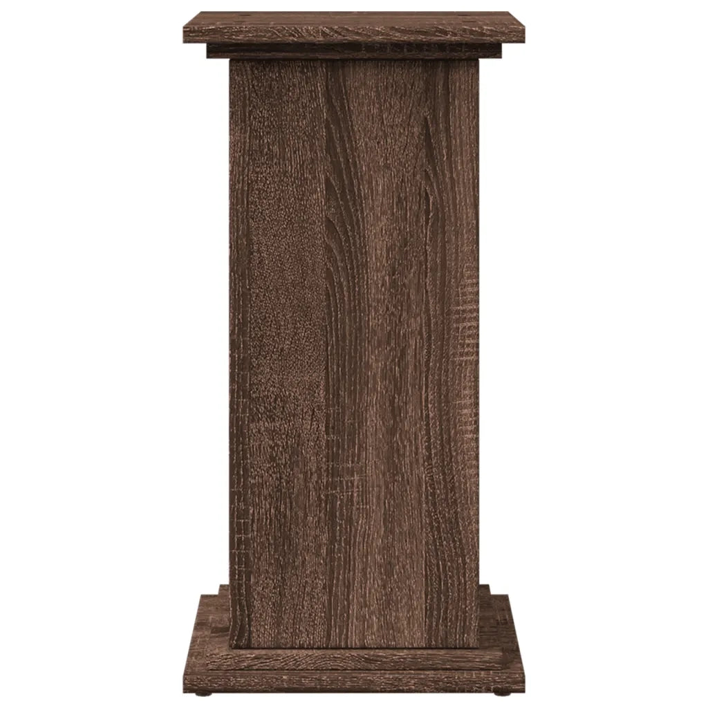 Espositore con Portaoggetti Rovere Marrone 31x30x60 Truciolato 854622