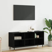 Mobile TV Rovere Nero 103,5 x 30 x 50 cm Legno multistrato 881922