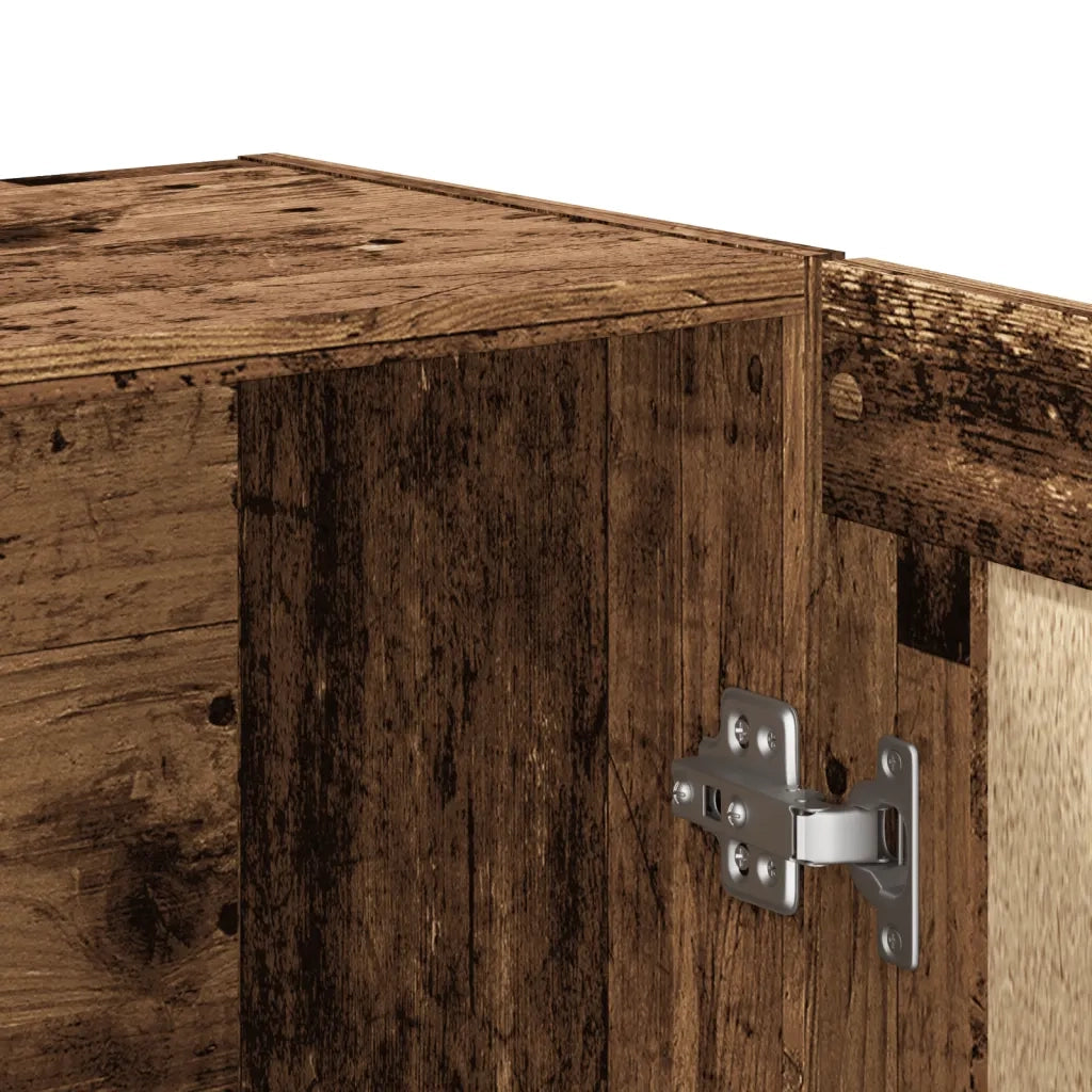 Libreria-Scaffale per Libri-Mobile di Stoccaggio Legno Antico 82,5x30,5x115 cm in Truciolato 245018