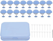 Clip di fissaggio per tende e cuscini - 16 pezzi - forma fungo - per coperte spesse - per cuscini e tende - facile da utilizzare - clip per coperte