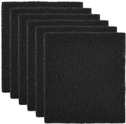 Pacchetto di 6 filtri attivi per gabbia del gatto, 125 x 125 mm, filtro attivo carbone molto assorbente per gabbia del gatto, contenitore per gabbia del gatto, filtro di ricambio con coperchio pieghevole per gabbia del gatto completamente chiusa.