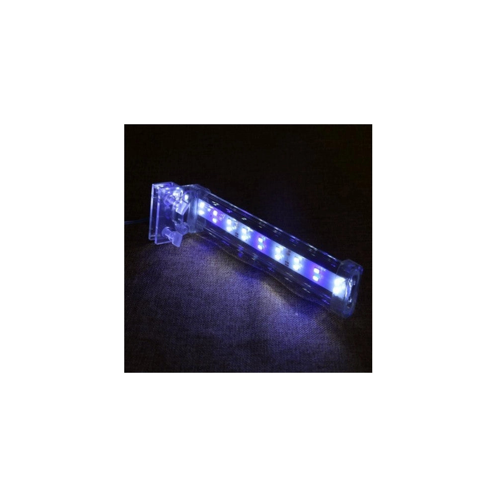 Trade Shop - Lampada Plafoniera Led Per Acquario Luce 8w Bordo Vasca Vetro Piante Pesci -