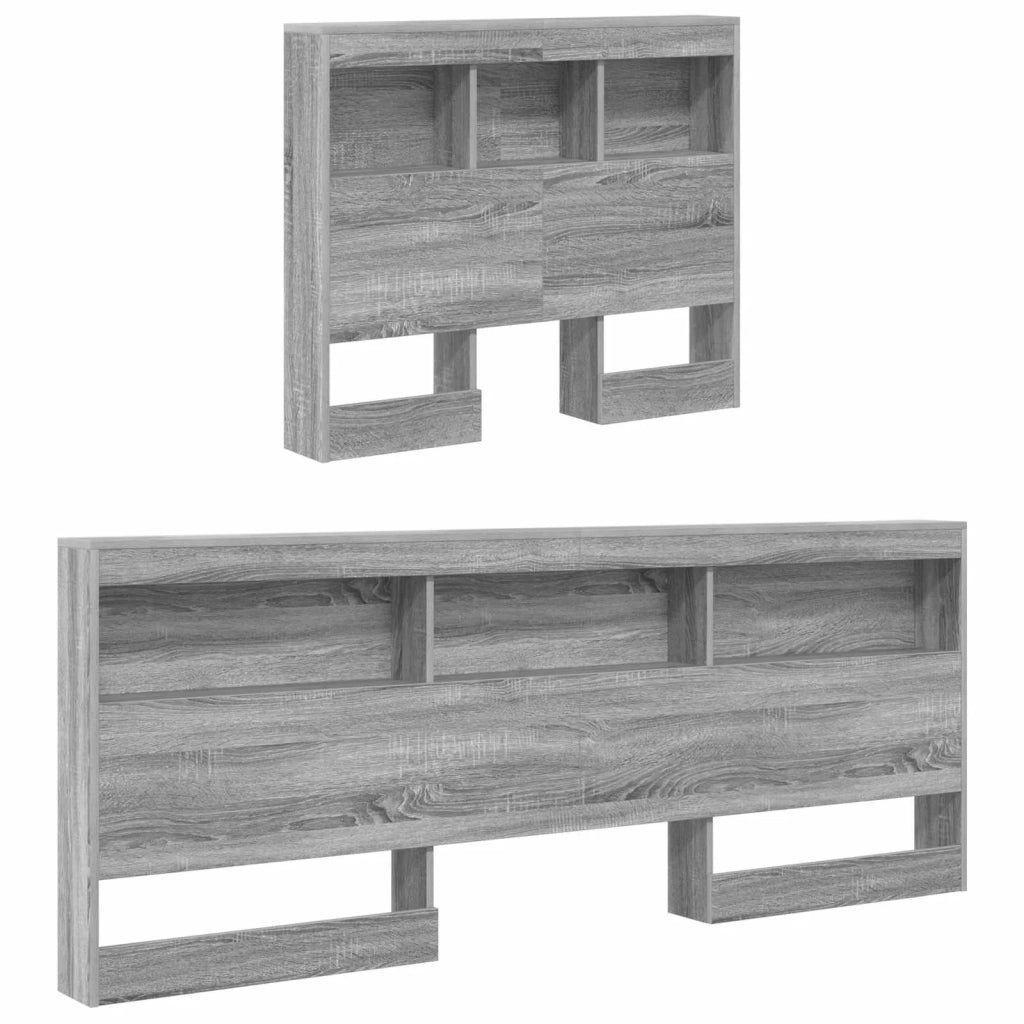 Testata contenitore Grigio Sonoma 100 cm Legno multistrato 3335466