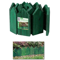 Multipack 2 pz bordo ornamentale per giardino legno verde