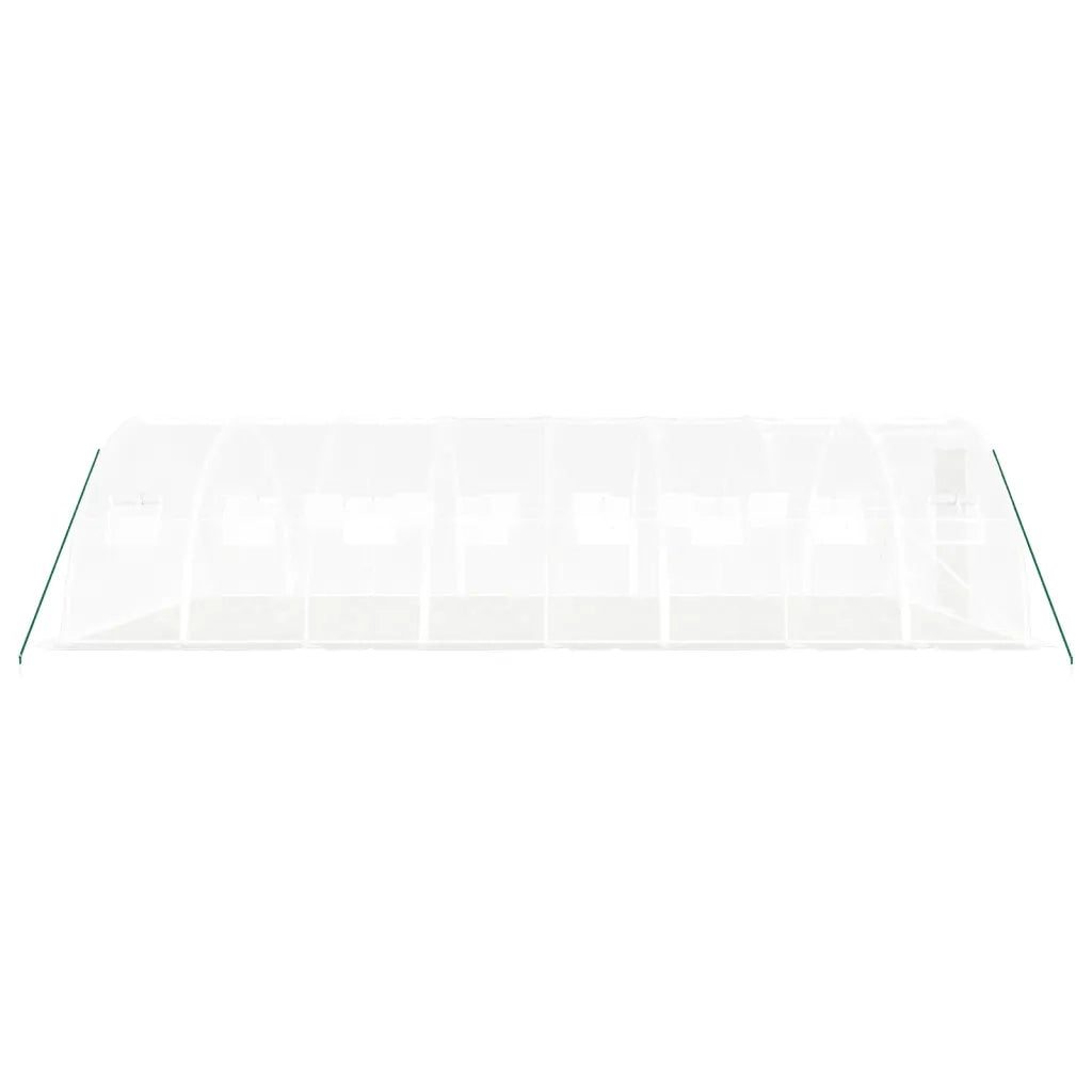 Serra con Telaio in Acciaio Bianco 32 mÂ² 8x4x2 m