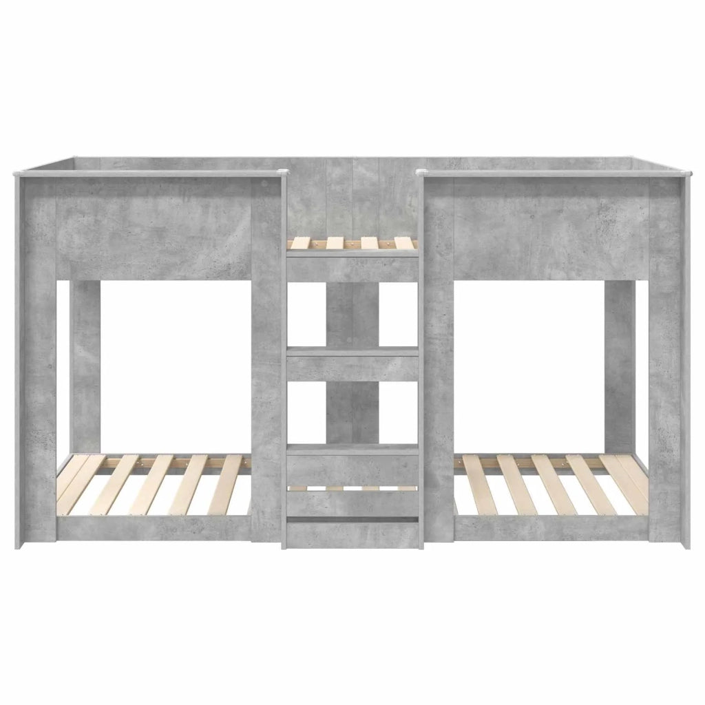 Letto a Castello per Bambini Grigio cemento 90 x 200 cm 3410414