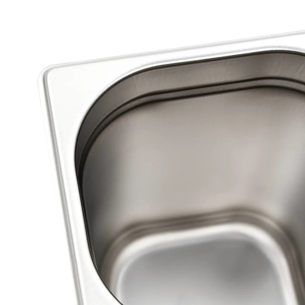 vidaXL Contenitori Gastronorm 8 pz GN 1/6 200 mm in Acciaio Inox