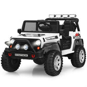 Auto elettrica per bambini 114,5 x 72 x 74 cm 2 modalità di controllo design realistico PP bianco 20_0019160