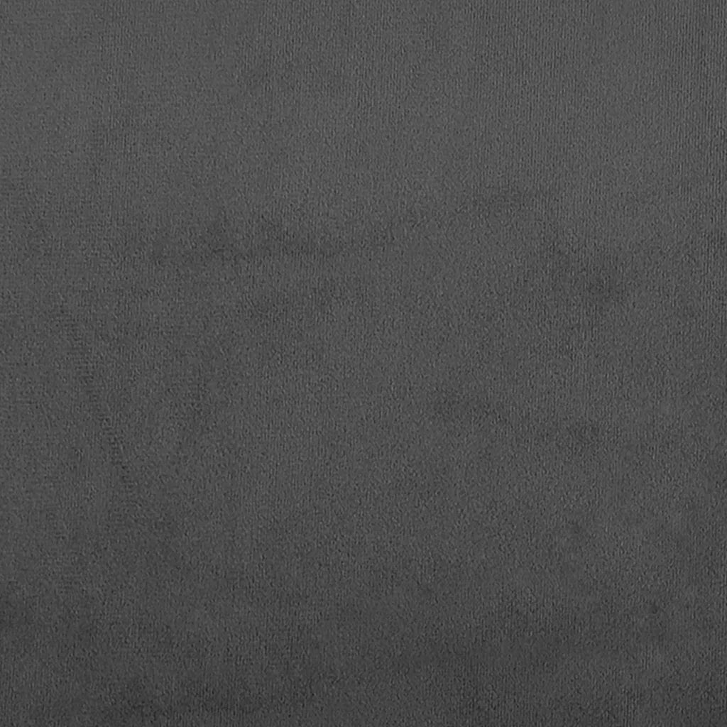 Divano Letto a 2 Posti Grigio Scuro in Velluto 375875
