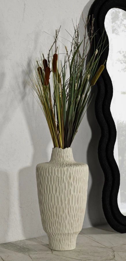 Vaso Shade Ø29,5x57 cm in Mgo Crema