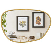 Specchio da parete decorativo asimmetrico 90x60 cm ¨C zephmum ¨C vetro temprato naturale