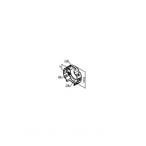SUPPORTO COMPATTO CON 2 FORI M5 PER ERA M Ø 45 MM NICE 535.10010 AUTOMAZIONE