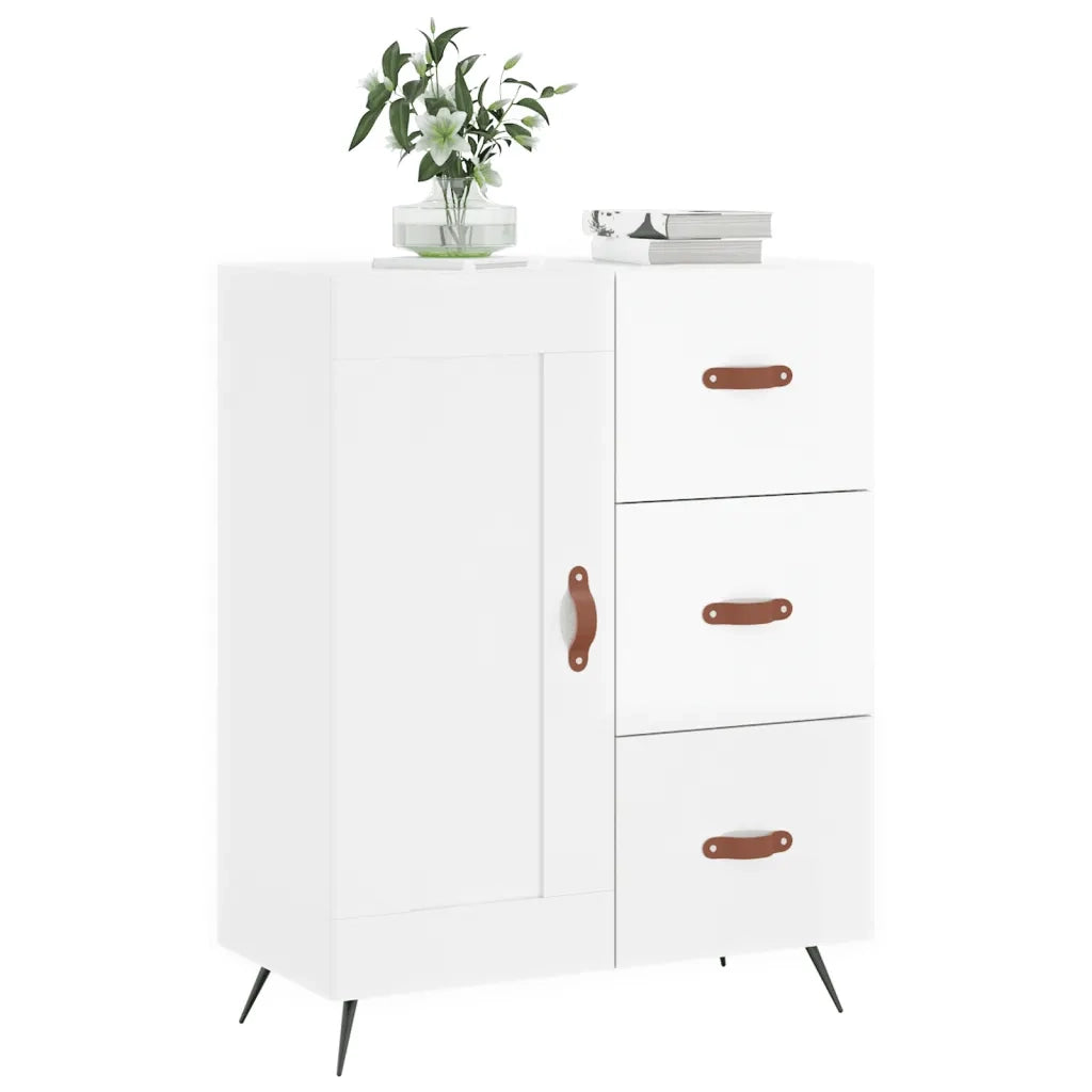 Credenza 69,5x34x90 cm in Legno Multistrato Bianco Lucido 830230