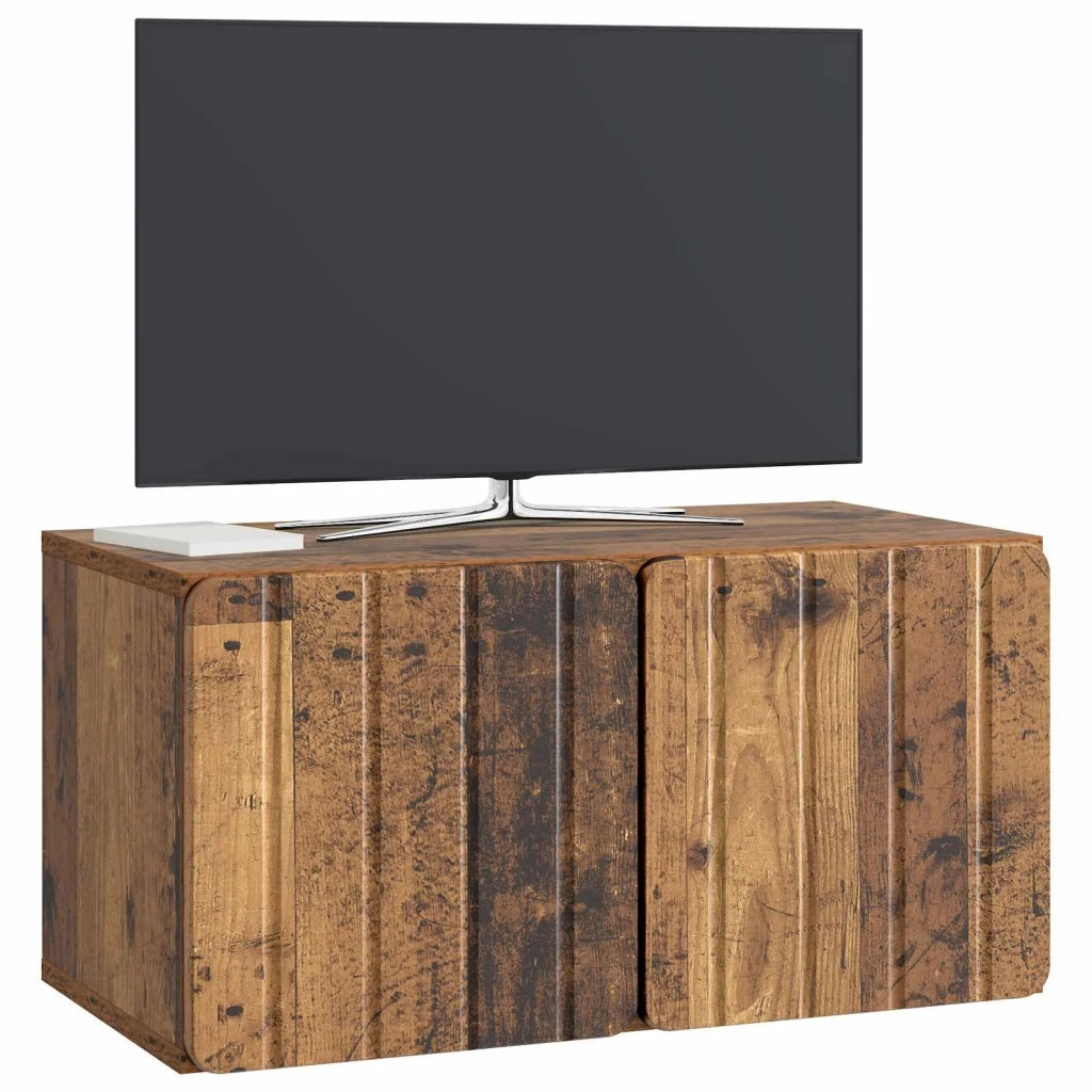 Mobile Porta TV da Muro Legno antico 59,5 x 31 x 30 cm