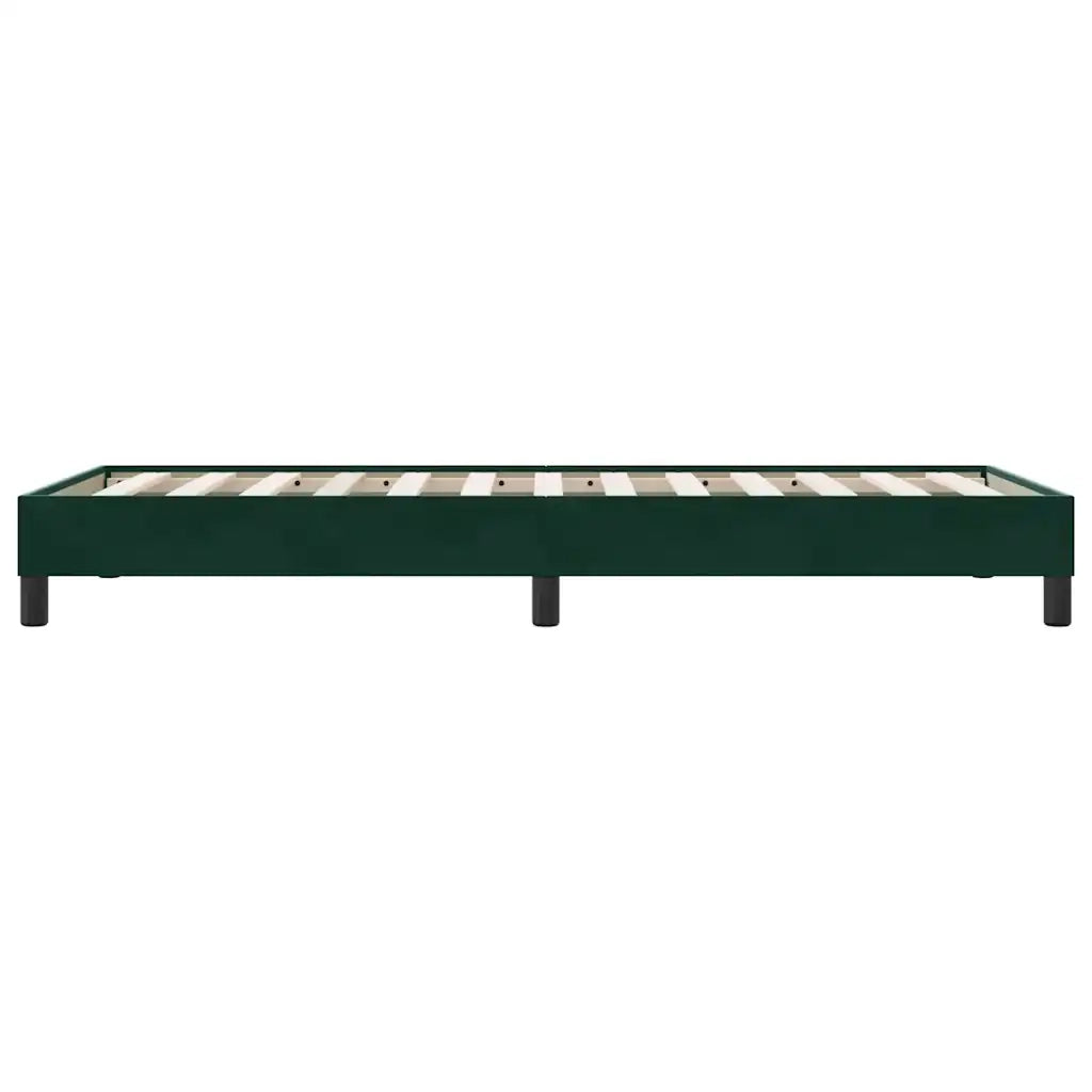 Giroletto senza Materasso Verde Scuro 100x210 cm in Velluto