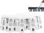 Etichette per tastiera in silicone - Rimovibili - Tastiera a 88 tasti - Etichette per tastiera - Apprendimento delle note musicali facile - Etichette note musicali per tastiera - Etichette per tastiera per bambini
