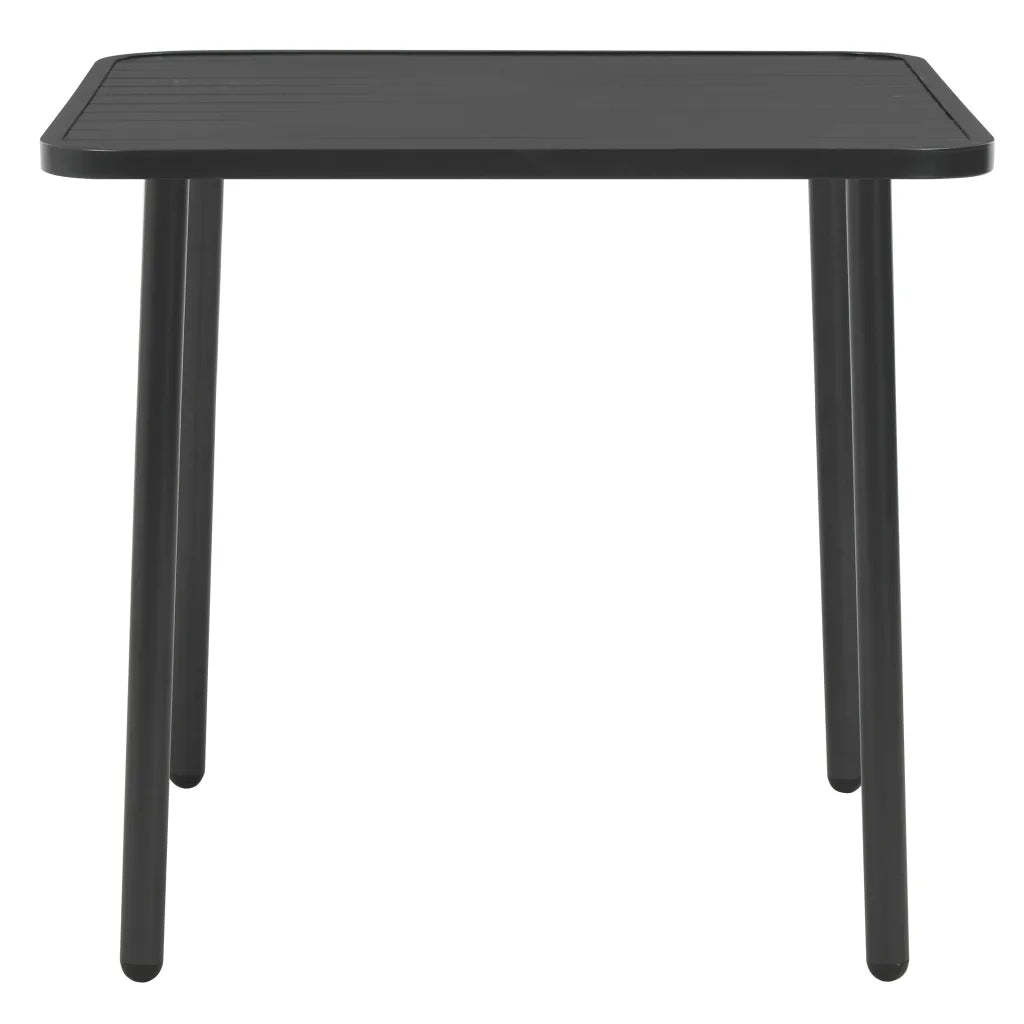 Tavolo da Giardino Grigio Scuro 80x80x72 cm in Acciaio cod mxl 59330