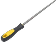 Vijl 10 Pollici - Forma Circolare - Manico Ergonomico - Alto Acciaio a Carbonio - Adatto per Lavorazione del Legno - Progettata con Disegno a Denti Specializzato - Set di Lame