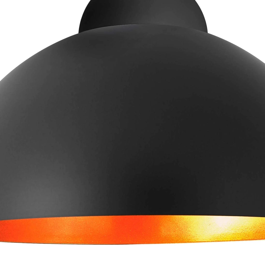 LÚZETE - LAMPADARIO Ø 50 CM NERO/ORO MONTSERRAT
