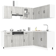 Set Mobili da Cucina 11 pz Kalmar Grigio Sonoma in Truciolato 3314947