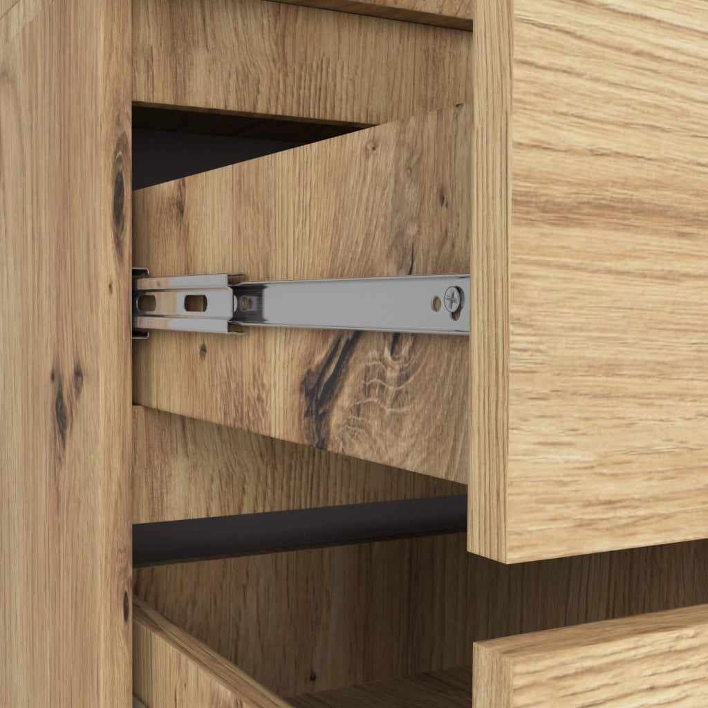 Armadio AKORD S90 Quercia Artisan 90 cm 2 ante 2 cassetti 90x51x180 cm