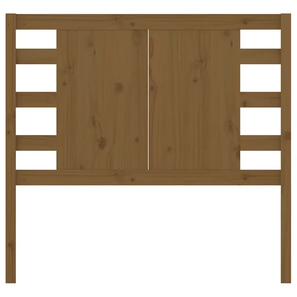 Testiera per Letto ambra 81x4x100 cm in Legno Massello di Pino
