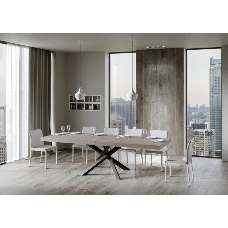 Tavolo allungabile 200/304x90 cm Volantis Premium telaio Antracite - Cashmere
