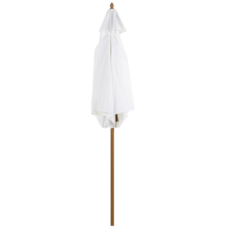 OMBRELLONE DA GIARDINO 2.5 X 2.3 M BIANCO CREMA