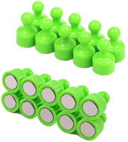 20 pezzi di magneti per frigorifero, punte magnetiche, piccoli magneti per frigorifero, forti magneti neodymium, lavagna bianca, carta, magneti, ideali per casa, cucina, ufficio, scuola, aula, verde chiaro