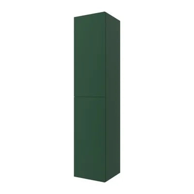 Colonna bagno sospesa 160 cm Melody verde bosco con ante reversibili
