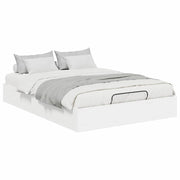 Letto matrimoniale | Letto per adulti | Letto ottomano Bianco 193 x 135 x 25 cm Legno ingegnerizzato