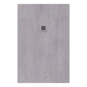 Piatto doccia in marmoresina 100x70 cm effetto microcemento chiaro PRAGA