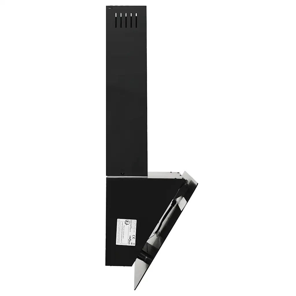 Cappa a Parete 60 cm in Acciaio e Vetro Temperato Nero 51671