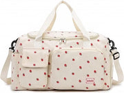 Borsa sportiva per donne con tasca per scarpe e diverse tasche, capacità 20-35 litri