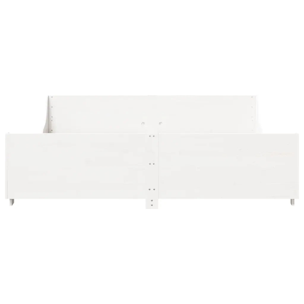 Letto senza Materasso Bianco 180x200 cm Legno Massello di Pino 3302274