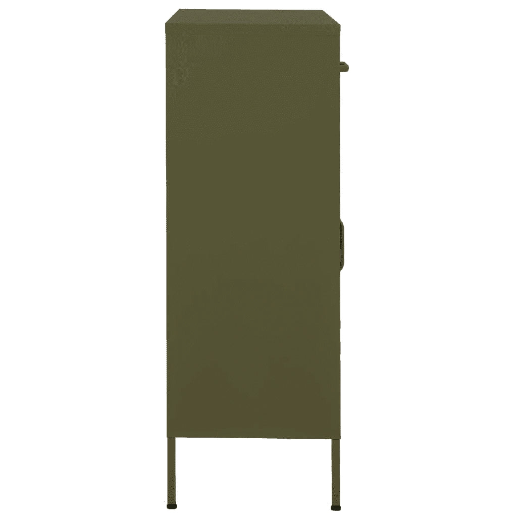 Armadietto Verde Oliva 80x35x101,5 cm in Acciaio cod mxl 53309