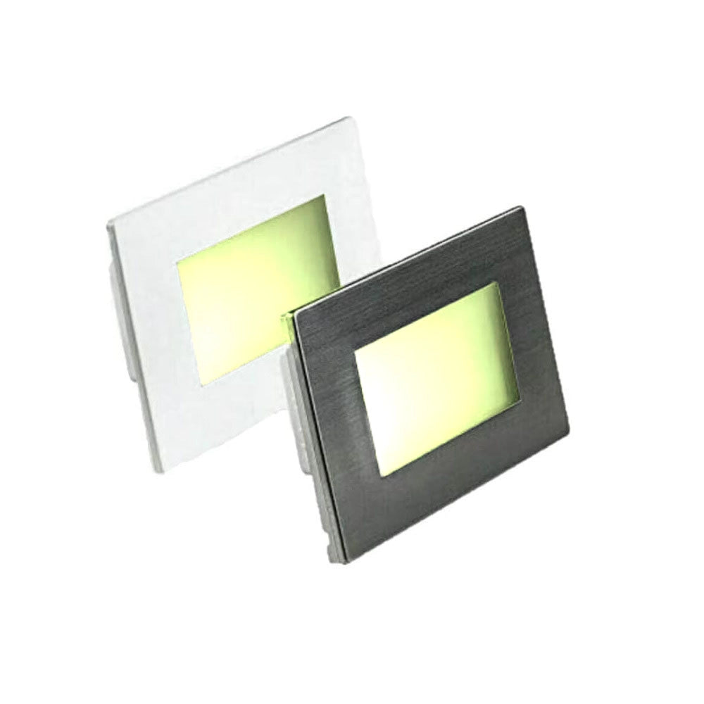 Faretto Segnapasso led IP65 impermeabile compatibile con scatola 503 switch 3 tonalità luce calda naturale fredda