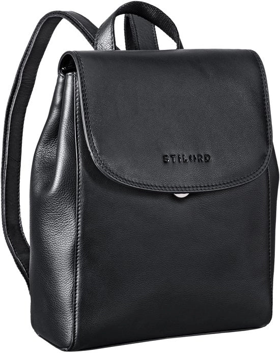 Borsa da spalla elegante in pelle per laptop 13,3 pollici, fatta a mano in pelle vera, colore: Nero
