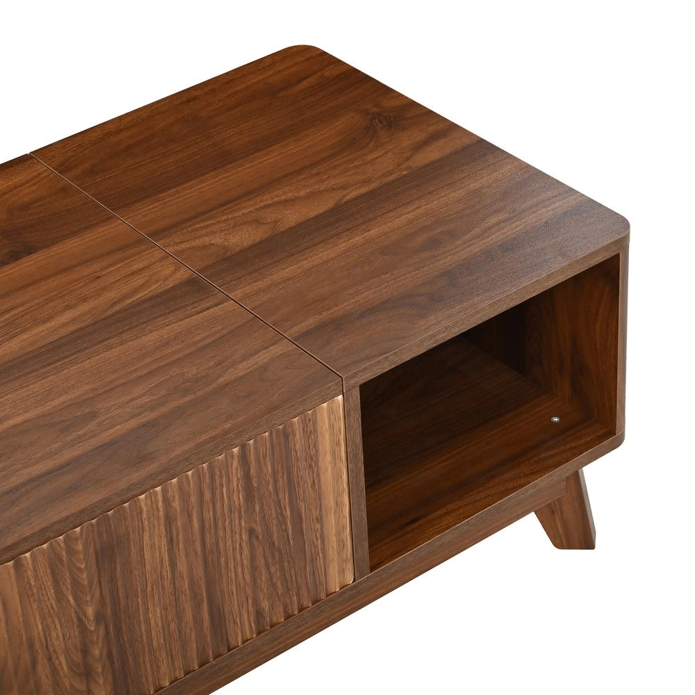 Tavolino da Salotto con Alzata, Vano Laterale, MDF, Design Moderno ¨C Xylo