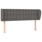 Testiera | Testata ad Orecchio Grigio 147x23x78/88 cm in Similpelle