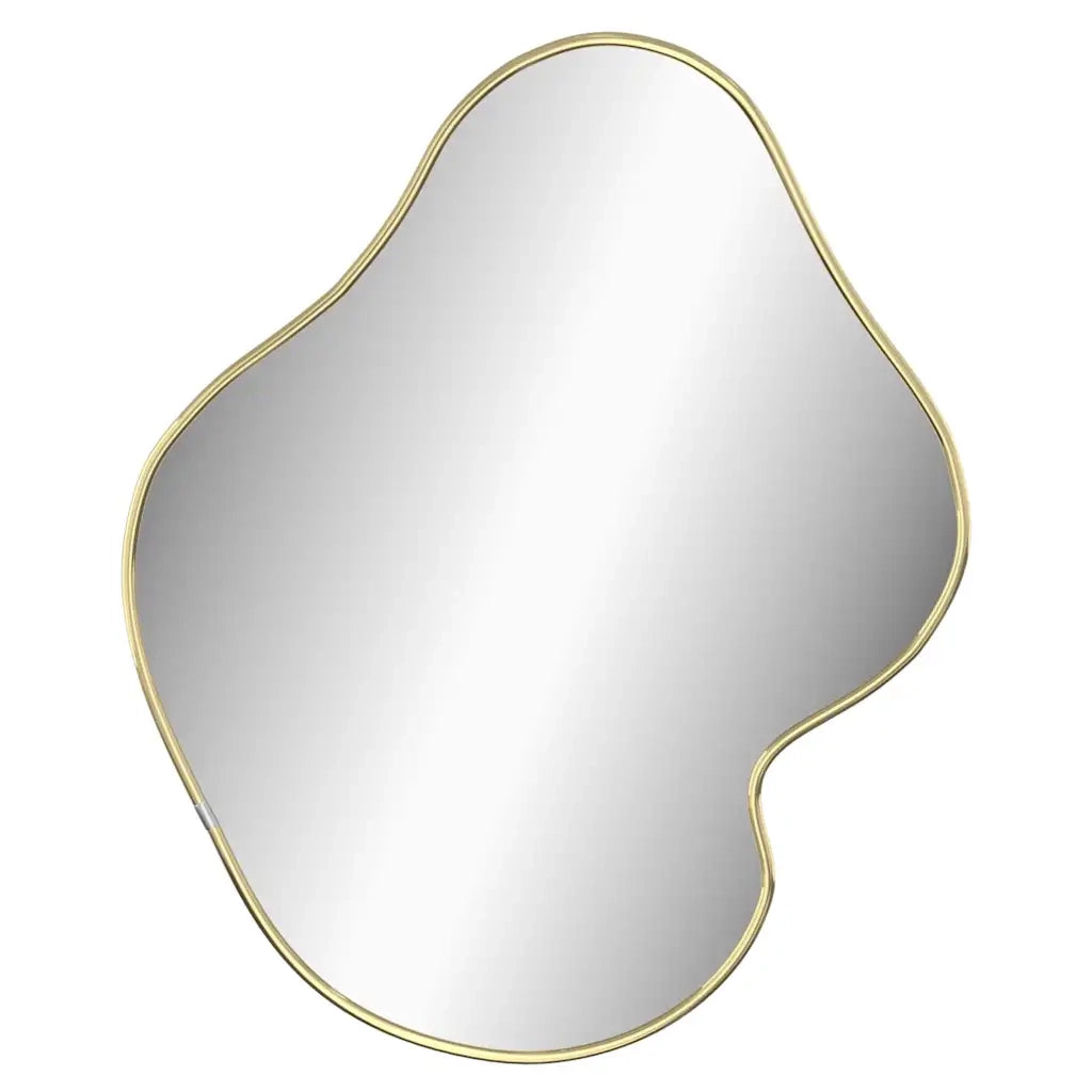 Specchio da Parete-Specchio a Muro-Specchio Decorativo Dorato 50x40 cm 727372