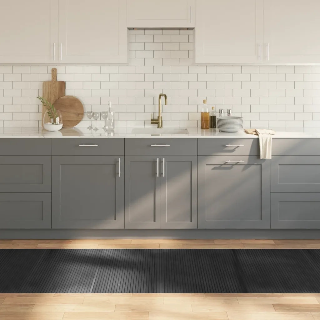 Tappeto Rettangolare Grigio 80x500 cm in BambÃ¹
