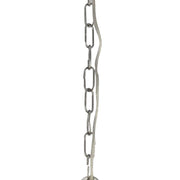 Lampadario Industrial-Nordico Ascot Acciaio Cromo 8 Luci E14