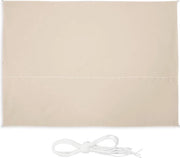 Tenda per ombra acqua-resistente UV-resistente 3,5 x 4,5 m rettangolare beige per terrazza e balcone con corde