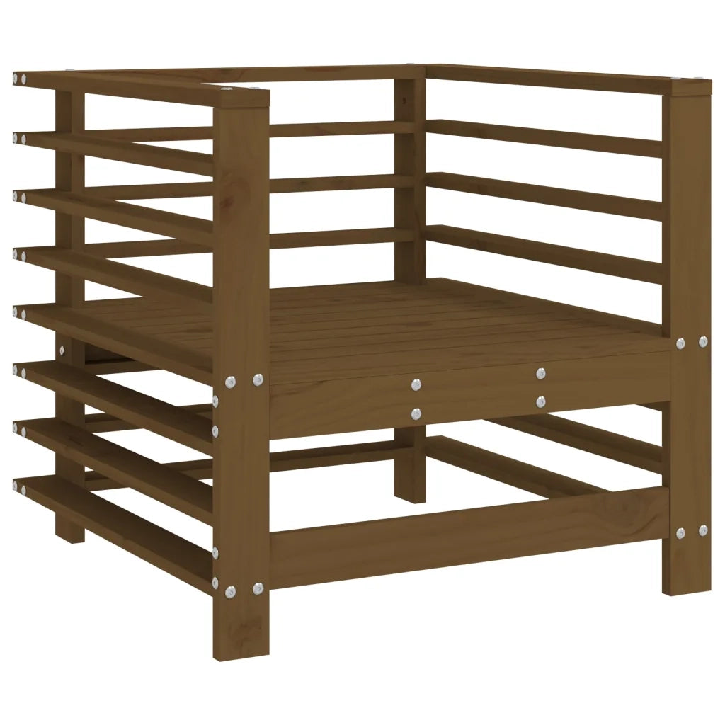 Sedia da patio-Sedie da Giardino con Cuscini 2pz Ambra Legno Massello di Pino