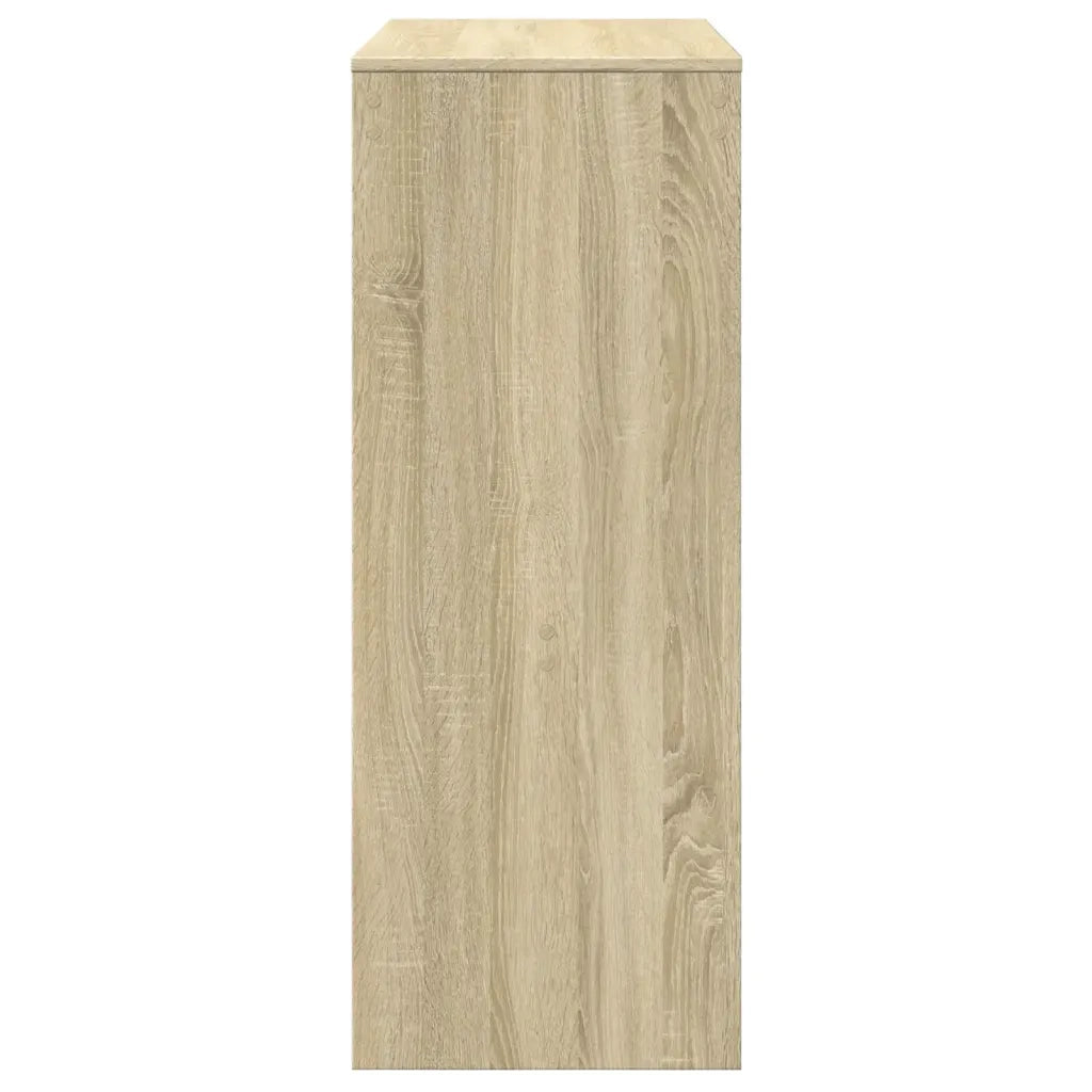 vidaXL Tavolo Bar con Rastrelliera Sonoma 90x40x103,5 cm Multistrato