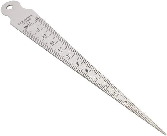 Misuratore di Spessore di Acciaio Inossidabile 0-15mm per Misurazioni di Aperture Precise - Progettato con un Design Forte e Solido realizzato con Acciaio Inossidabile Laser Tagliato
