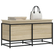 vidaXL Contenitore con Coperchio Rovere Sonoma 100x40x51,5 Truciolato