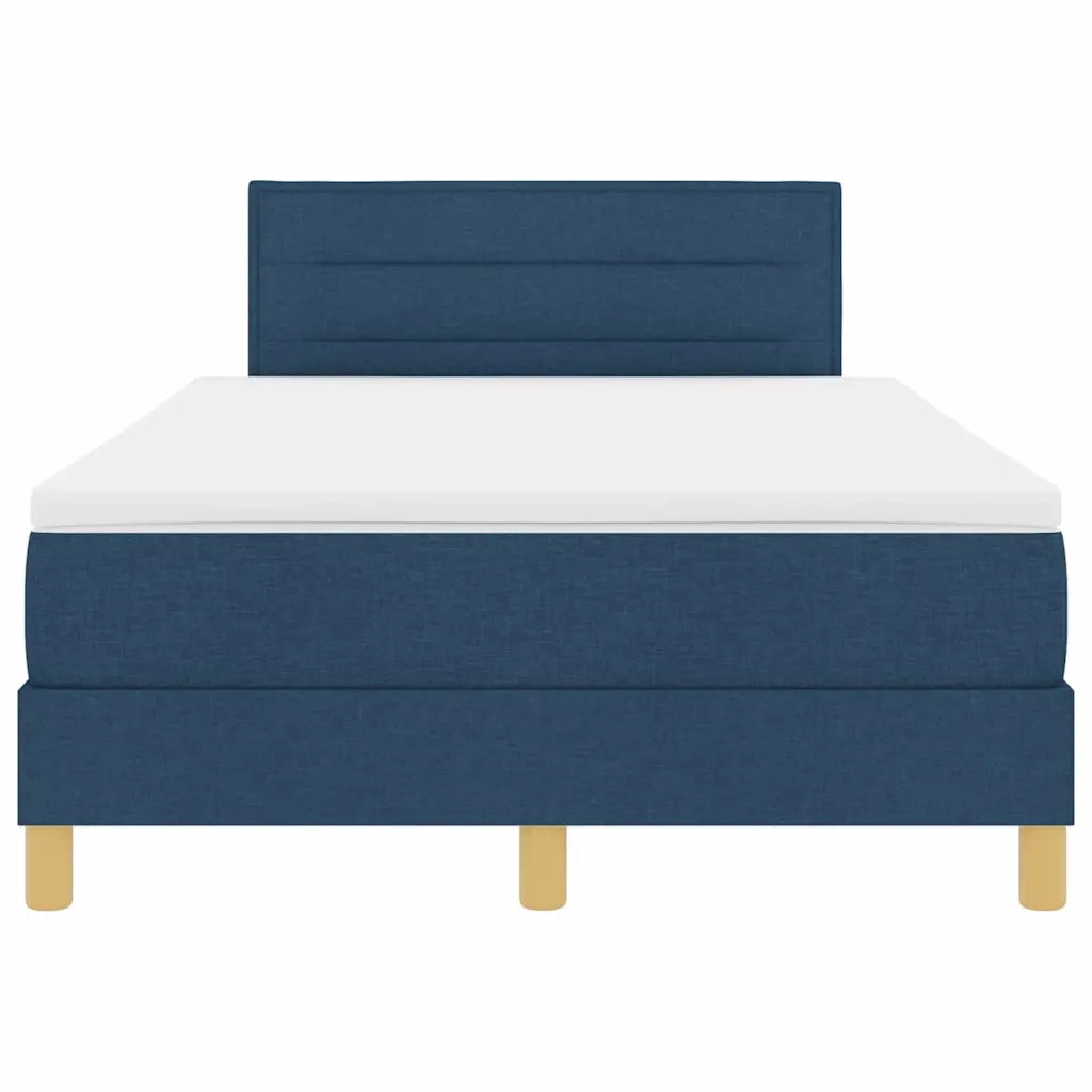 Letto a Sorgente LED con strisce LED Blu 120 x 190 cm Tessuto 3342351