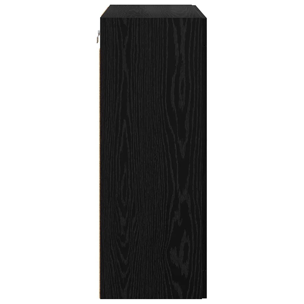 Pensile Rovere Nero 69,5 x 34 x 90 cm Legno multistrato